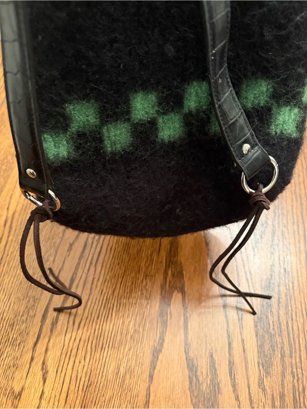 Boho hippie Boiled Wool Backpack Earthy ArtisanBag